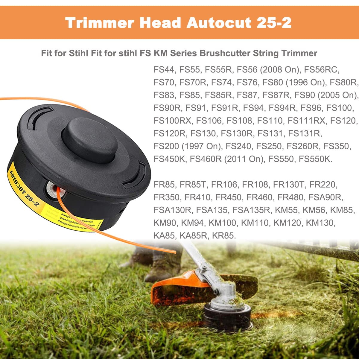 ZAMDOE AutoCut 25-2 Tête De Coupe Pour STIHL FS55 FS56 FS56RC FS70