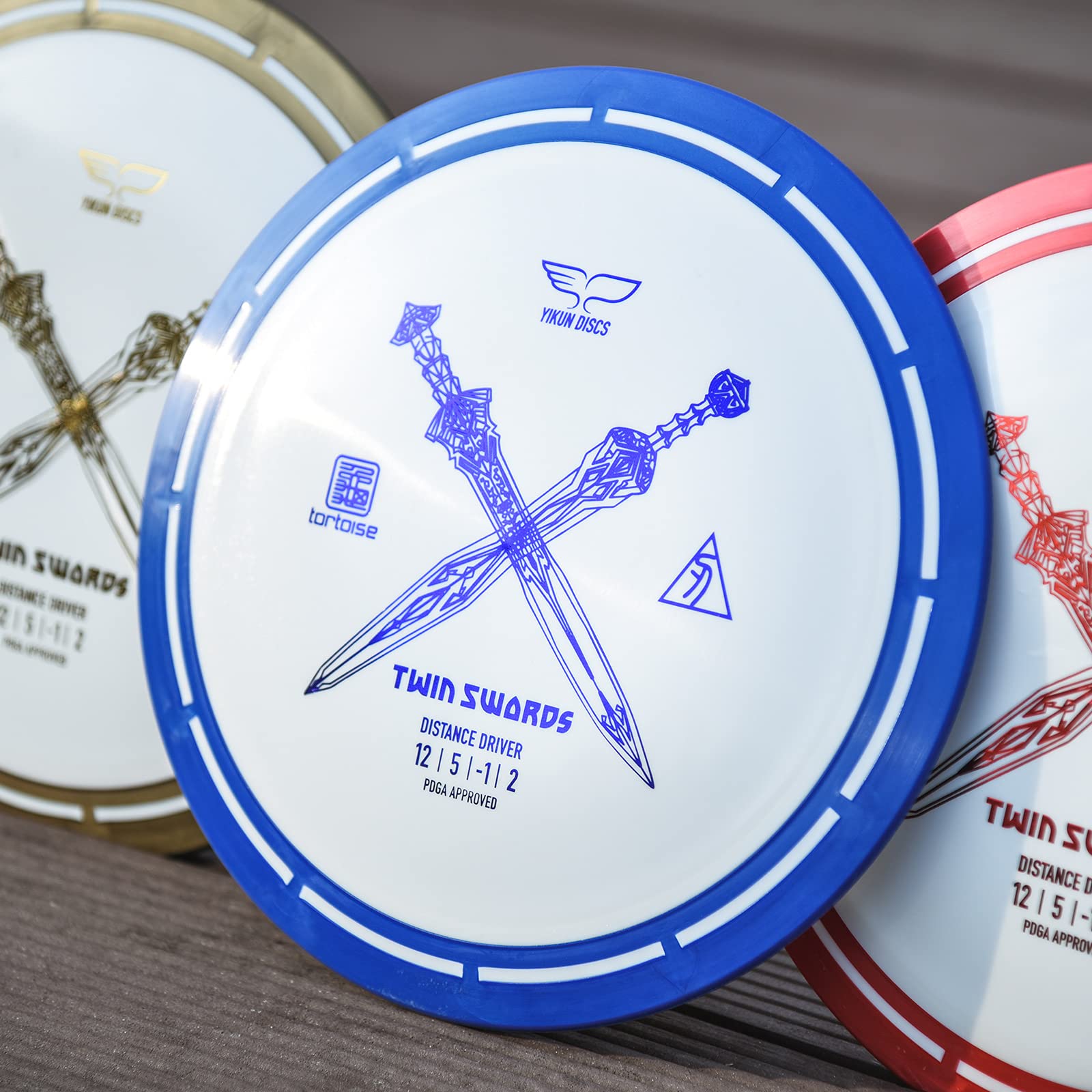 Yikun Twin Swords Conductor de distancia subestable Pro Worlds 2025 Edición limitada Disco máxima distancia apto principiantes Resistente viento control fácil deslizamiento