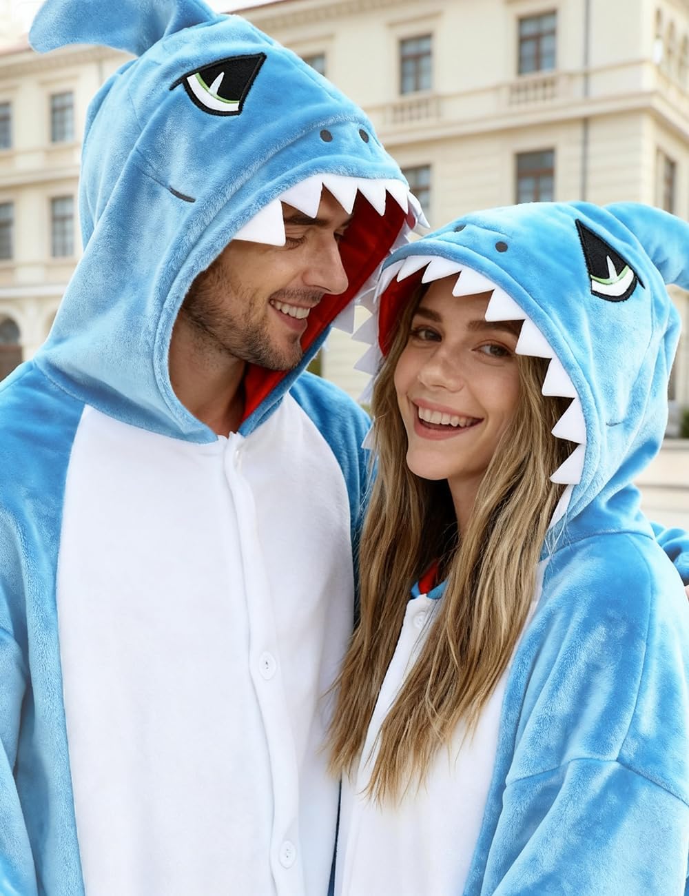 vavalad Shark Onesie Adult Shark Halloween Costumes Cosplay - Image 4