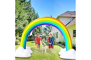 Inflatable Rainbow Sprinkler for Summer Fun