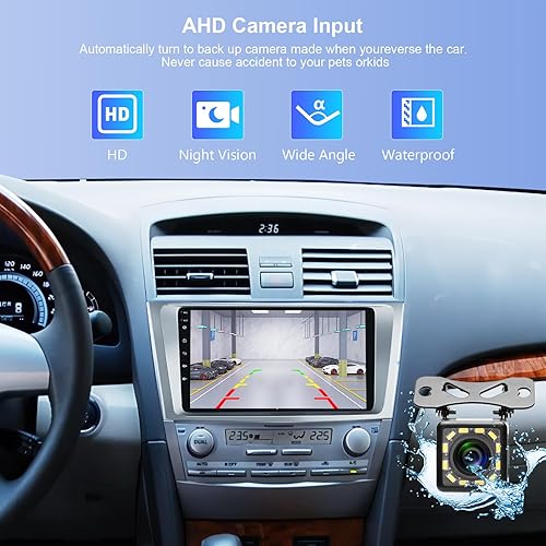 Miniatura 5 de 9 pulgadas pantalla táctil coche radio Android coche estéreo para Toyota Camry 2006 2007 2008 2009 2010 2011 con navegación GPS Bluetooth FM WiFi