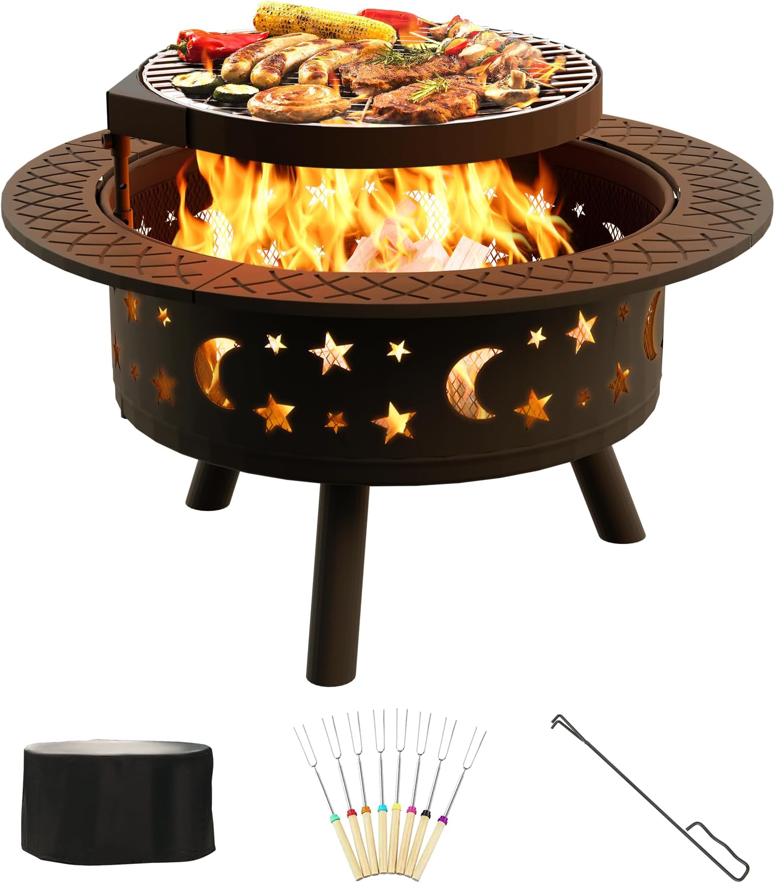 Amazon.com : Uniflame WAD1081SP Diameter Deep Bronze Firebowl with
