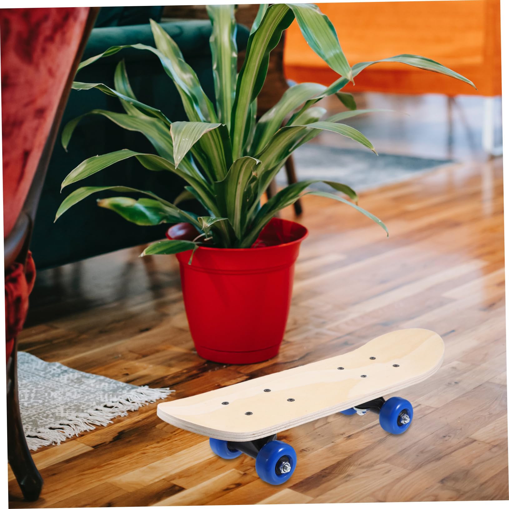 Planche De Skate Vierge Bois à Couches Double Queue pour Peinture Remplacement Et Décoration