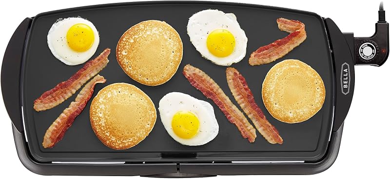 Bella Griddle 10.5 in x 20 in Non-stick, Black