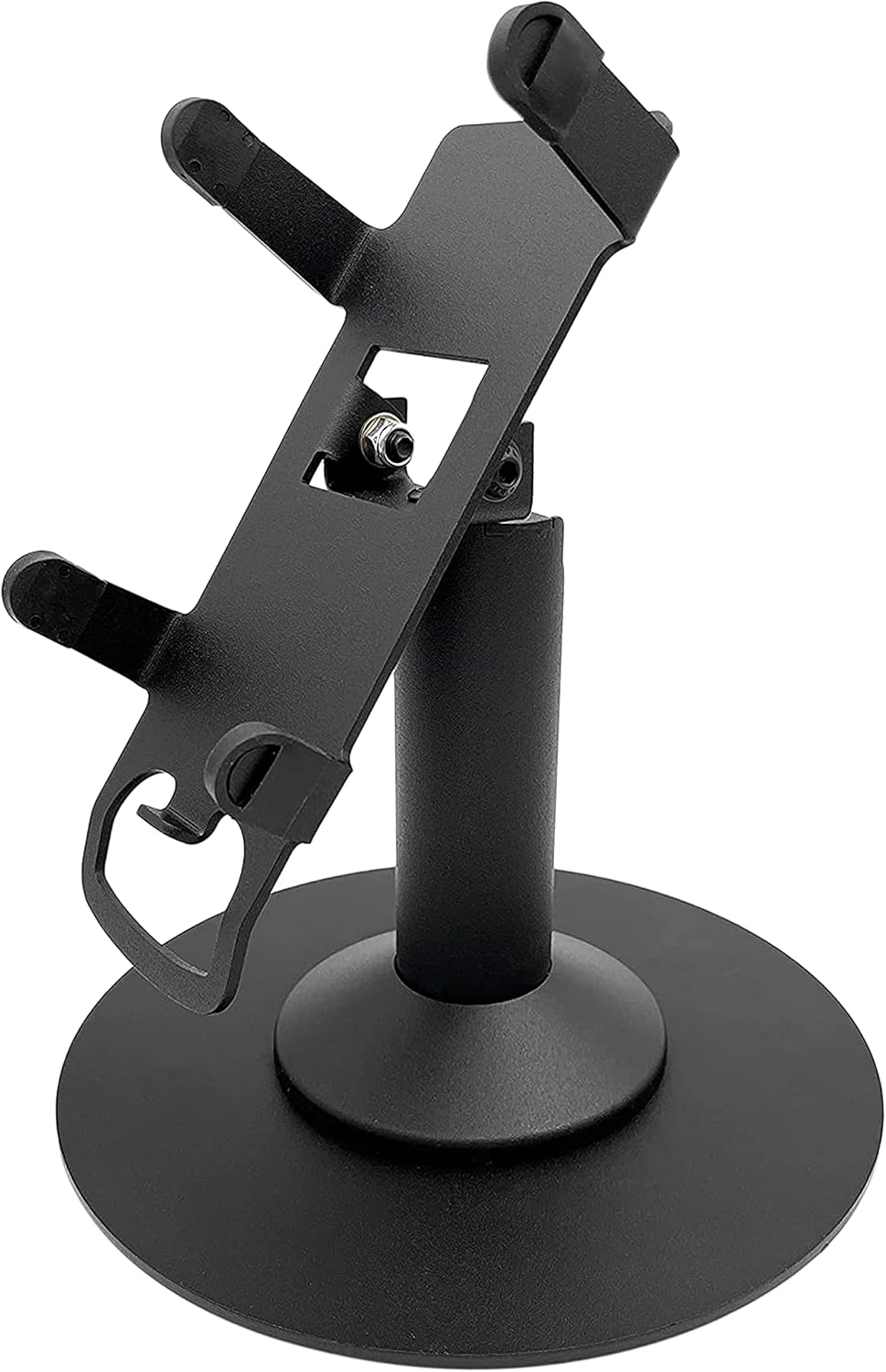 DCCStands Ingenico ICT220/250 7" Freestanding Swivel and Tilt Terminal Stand with Round Plate, Black