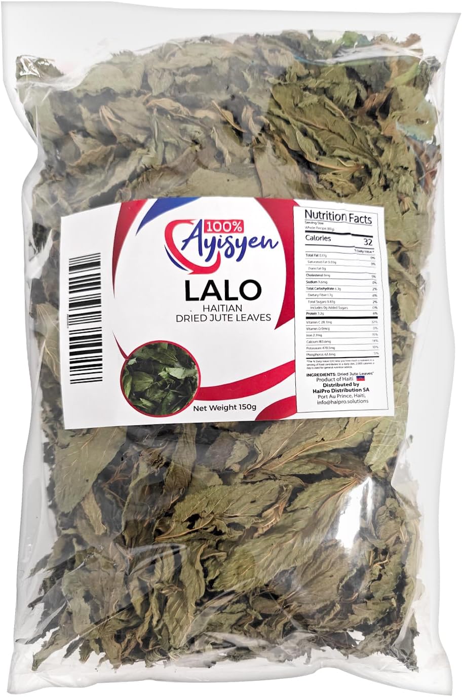 Haitian Lalo - Jute Leaves - Grown in Haiti - 100% Ayisyen