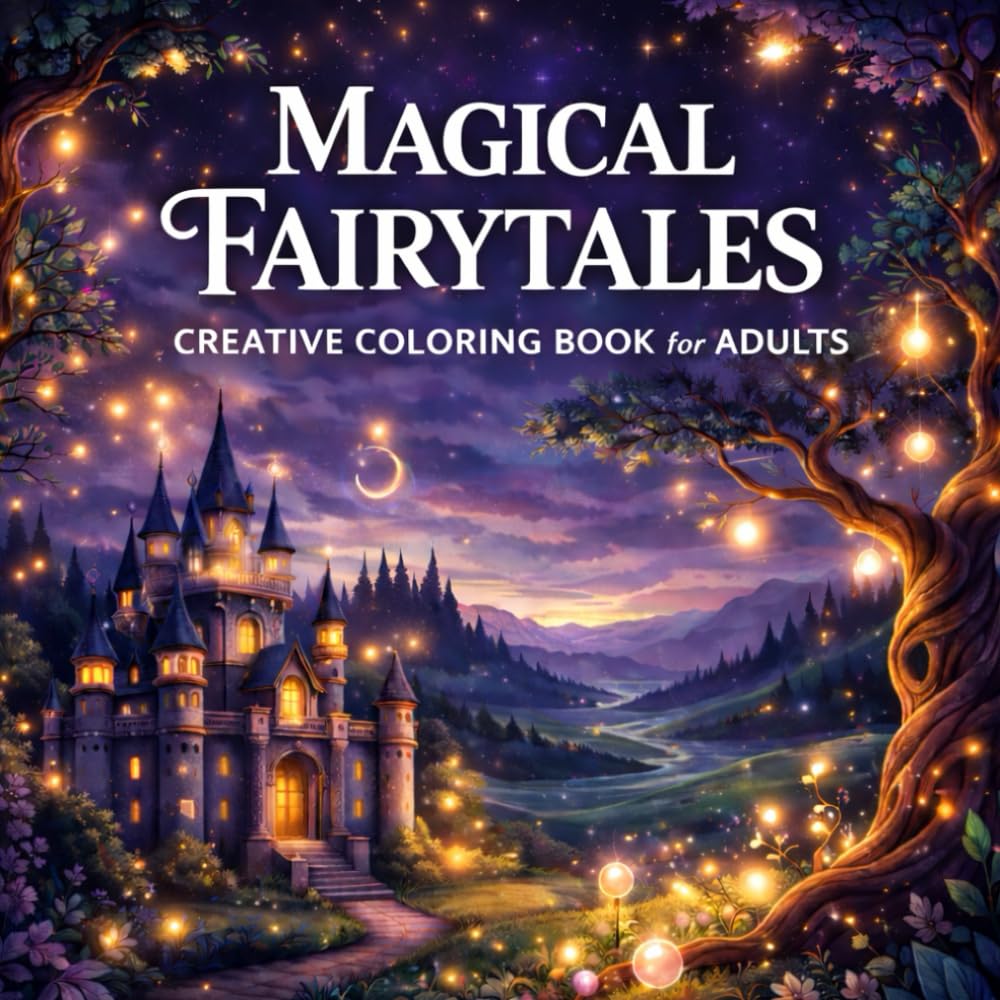 Magical Fairytale Dreams – Fantasy Coloring Book for Adults and Teens: A Creative Escape into Worlds of Imagination and Magic, Featuring Fairies, ... and More for Relaxation and Stress Relief
