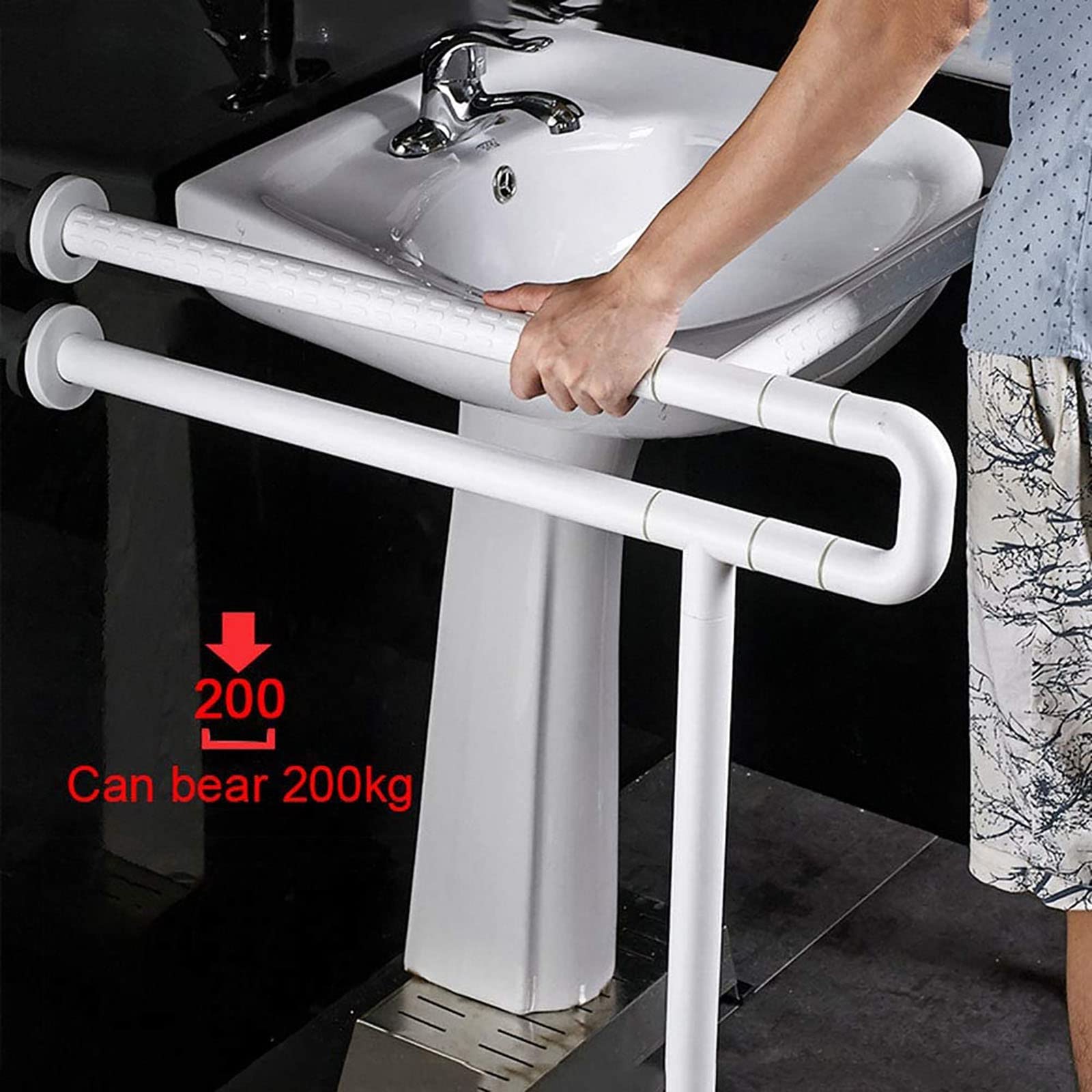 Barandilla de seguridad para baño, soporte antideslizante para lavabo, asidero de seguridad para lavabo, asidero y barandilla de seguridad para lavabo