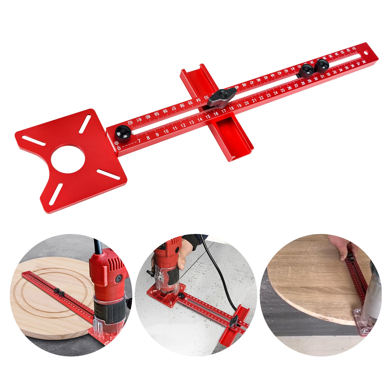 Staffa Per Fresatrice 4 In 1 Regolabile In Lega Alluminio - Per Fresatura, Scanalature E Lavorazione Legno - Foto 11