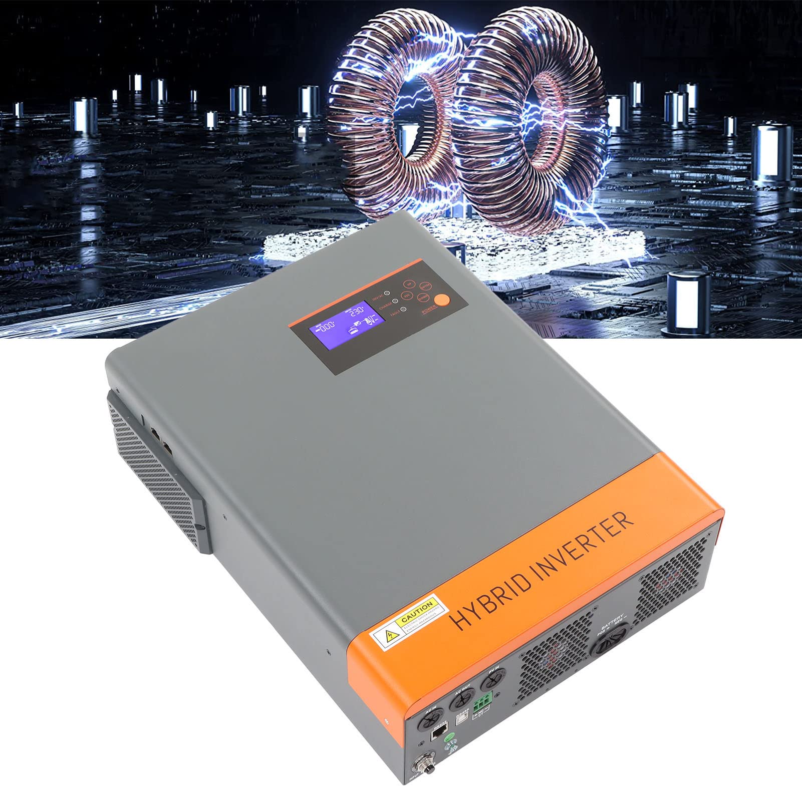 Fafeicy Falownik Sieciowy 5500W, Hybrydowy Miedziano-żelazny, MPPT 500V