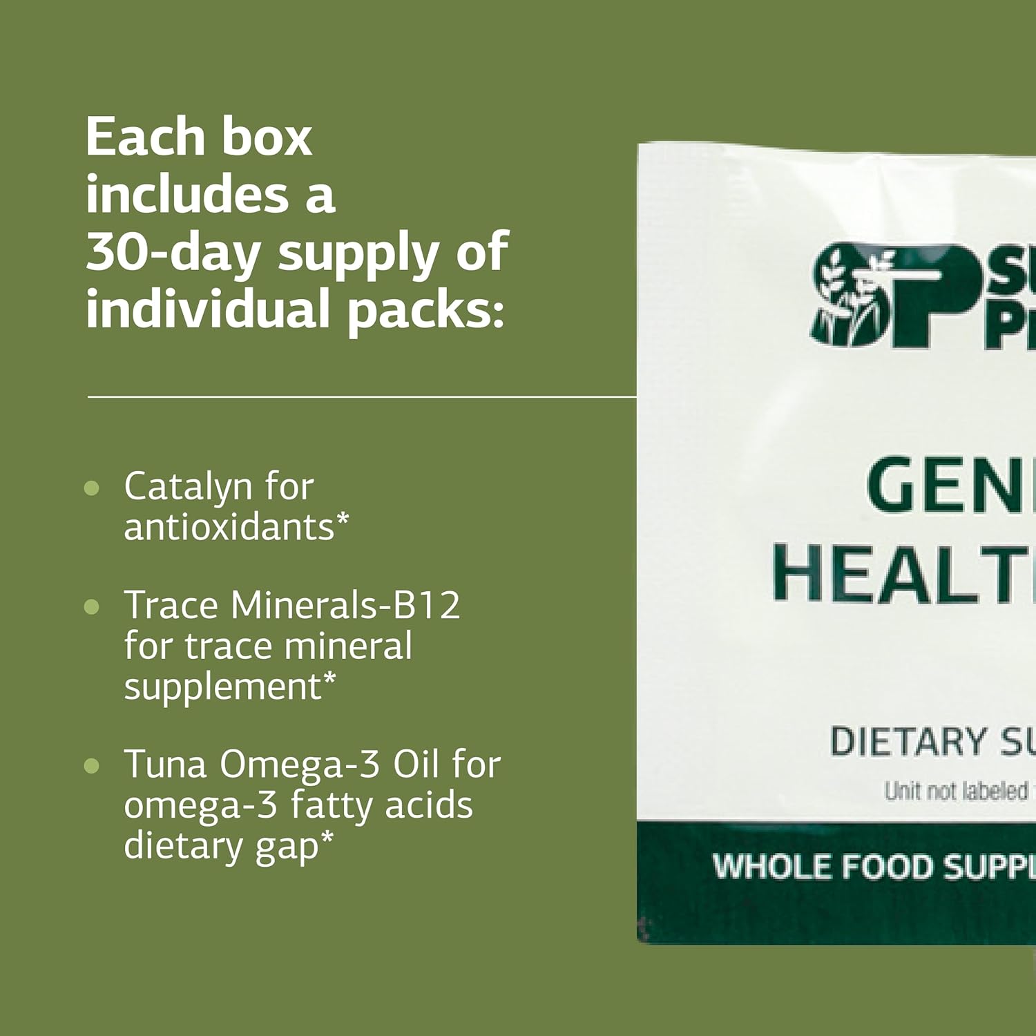 Standard Process General Health Pack - Daily Multivitamin & Mineral Supplement - Supports Foundational Health & Immune Function - 60 Packs