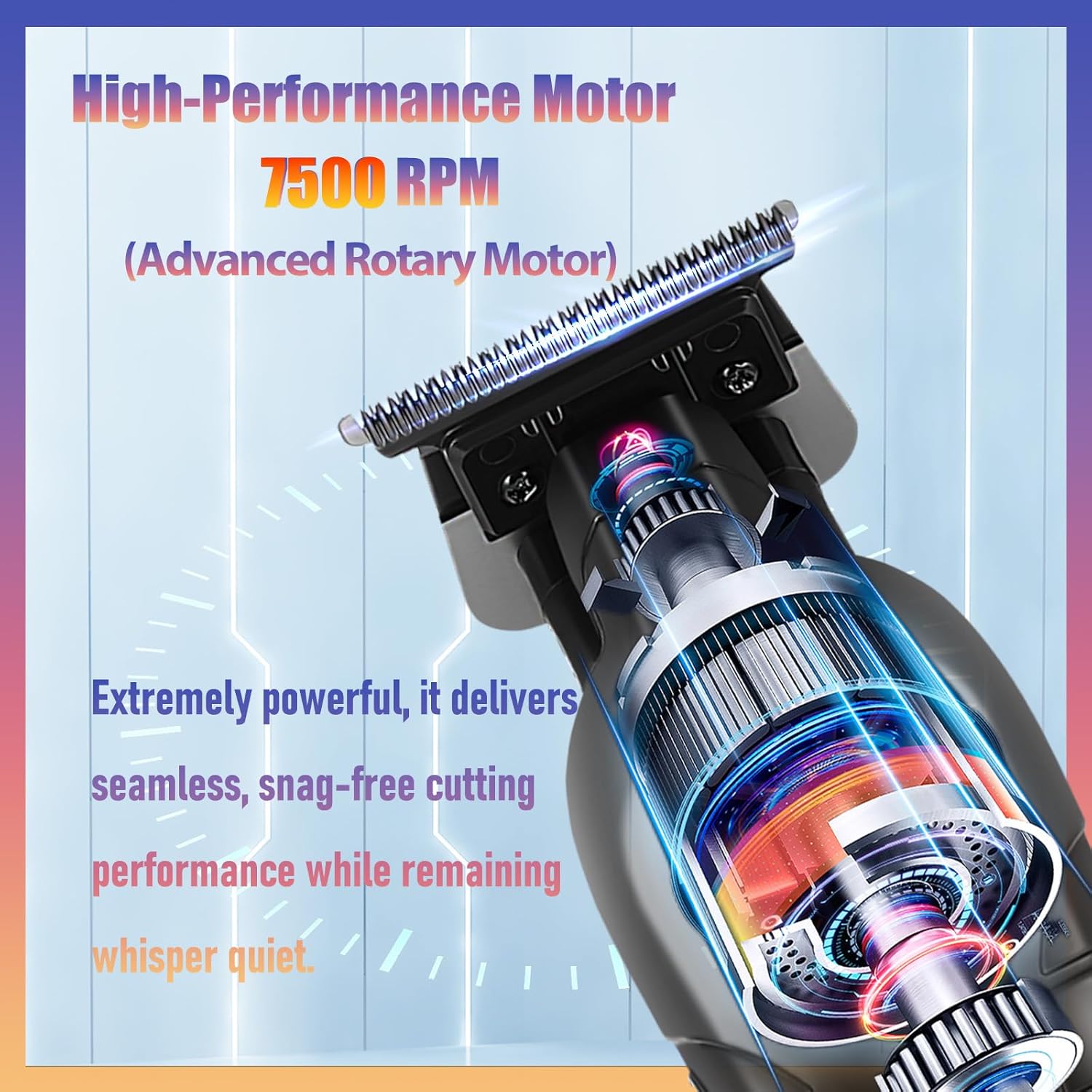 KEMEI 2299 Cordless Hair Clippers for Men Professional Zero Gapped Trimmer & Barber Hair Cutting Kit, Ideal Gifts for Men - Image 3