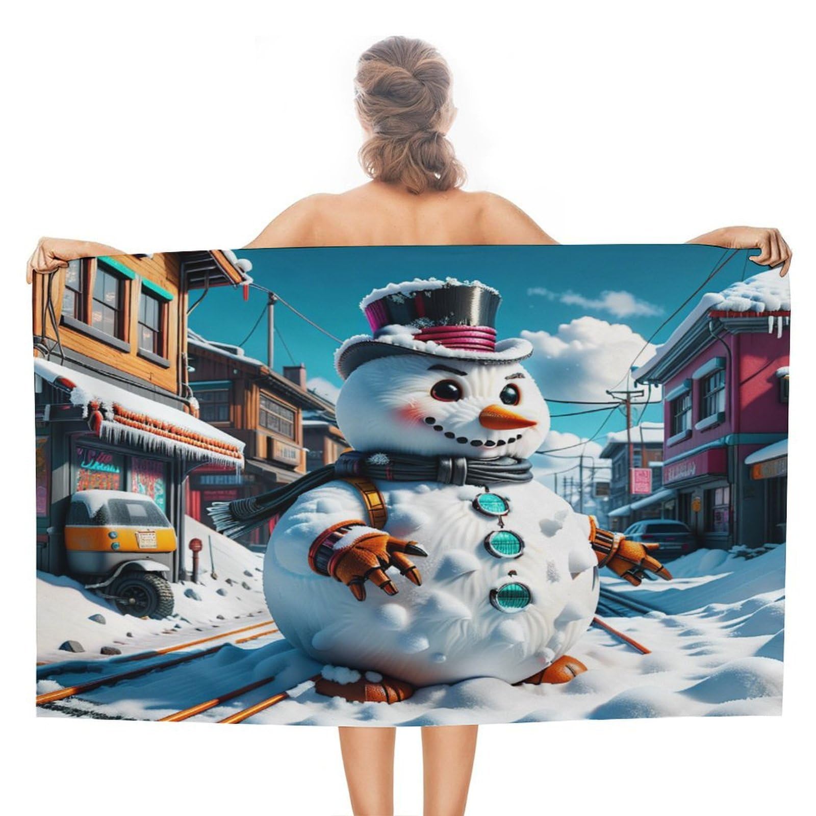 Serviette de plage anti-sable idéale pour le camping et la natation
