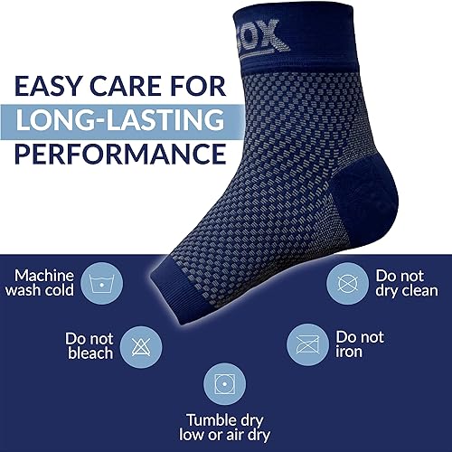 Miniatura 38 de SB Sox mangas para pie de compresión para hombres y mujeres - los mejores calcetines para fascitis plantar para el alivio del dolor de fascitis