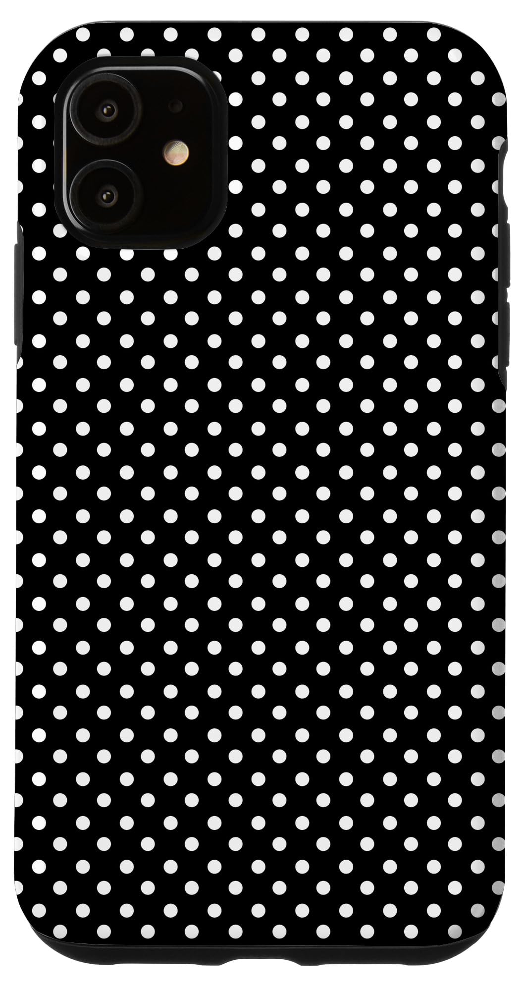 Black White Polka Dot Design gift Pattern Present Case for iPhone 11