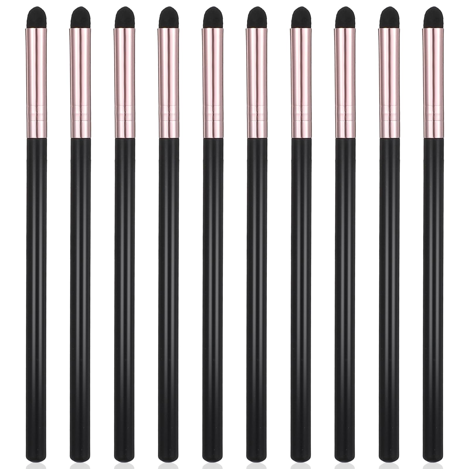 10 PCS Eyeliner Smudge Brush Eye Shadow Applicators Eyeshadow Blending Brush Sponge Pointed Pencil Stick Set Sponge Tip Reusable Blending Makeup Tool