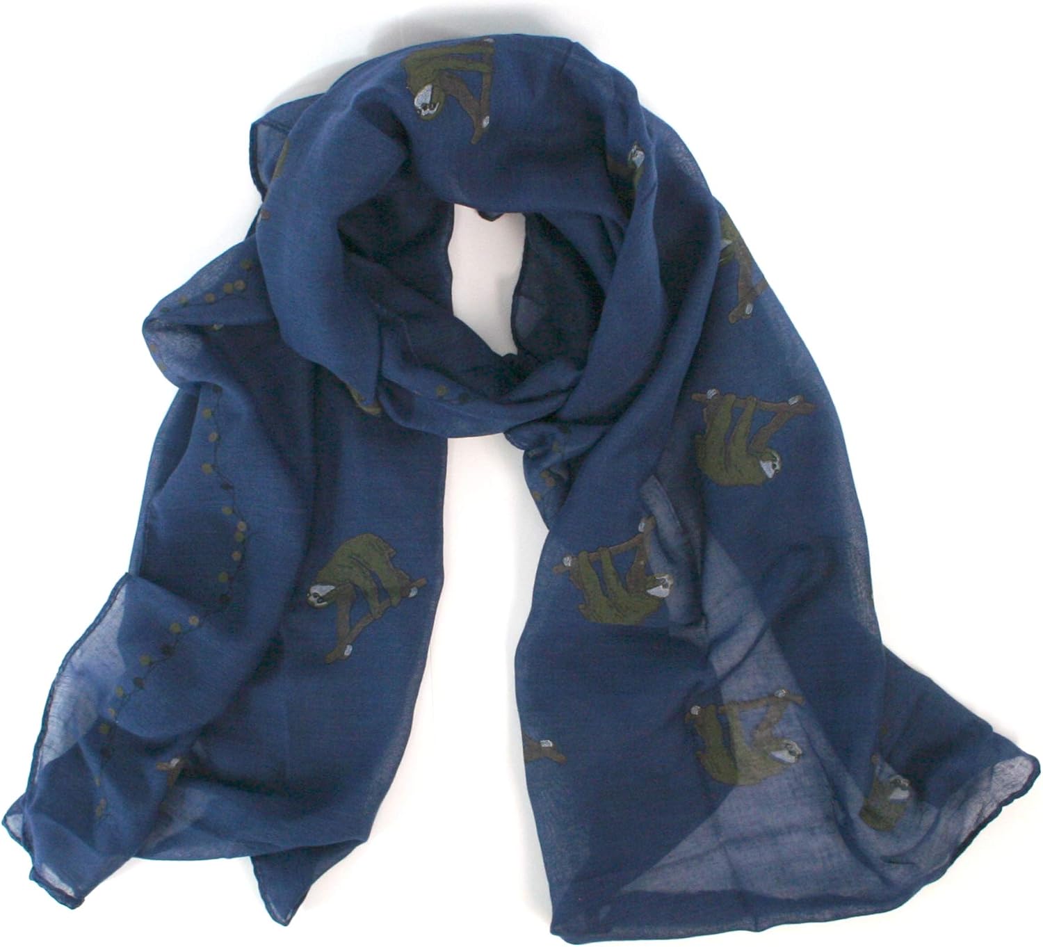 The Scarf Giraffe EXCLUSIVE womens sloth scarf with a fairy light