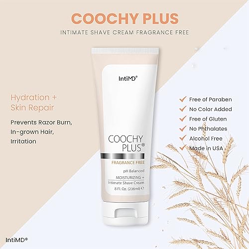 Miniatura 6 de IntiMD Coochy Plus HydroLock Hidratante + Kit de 3 Pasos para Afeitado Íntimo Set de Regalo Nouria Pre-Shave Elixir Oil + Coochy Plus Crema de