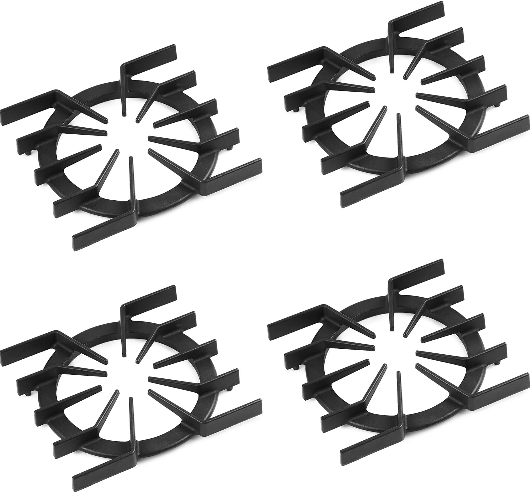 4 Pcs PA060037 Spider Grate Replacement for Viking Stove Parts 10”x 10.9” IN Cast Iron Burner Grate Viking Gas Range Grate PA060024 Cooktop Grate Stove Rack
