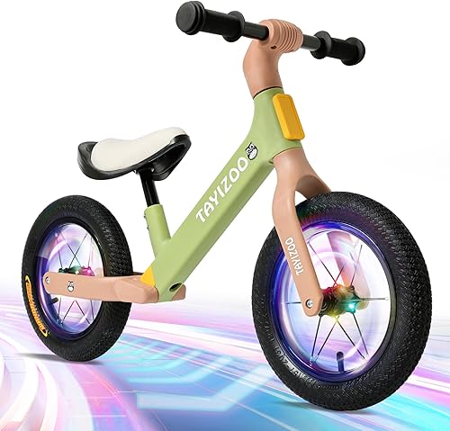 Miniatura 1 de Bicicleta de equilibrio para niños de 2 años, ruedas inflables de goma brillantes de 12 pulgadas, marco de nailon, edad de 24 meses a 5 años de