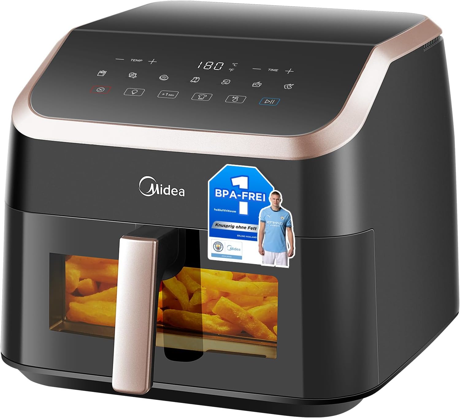 Kumtel Friteuse sans huile 1500Watts - Air fryer - Taille XXL - 8