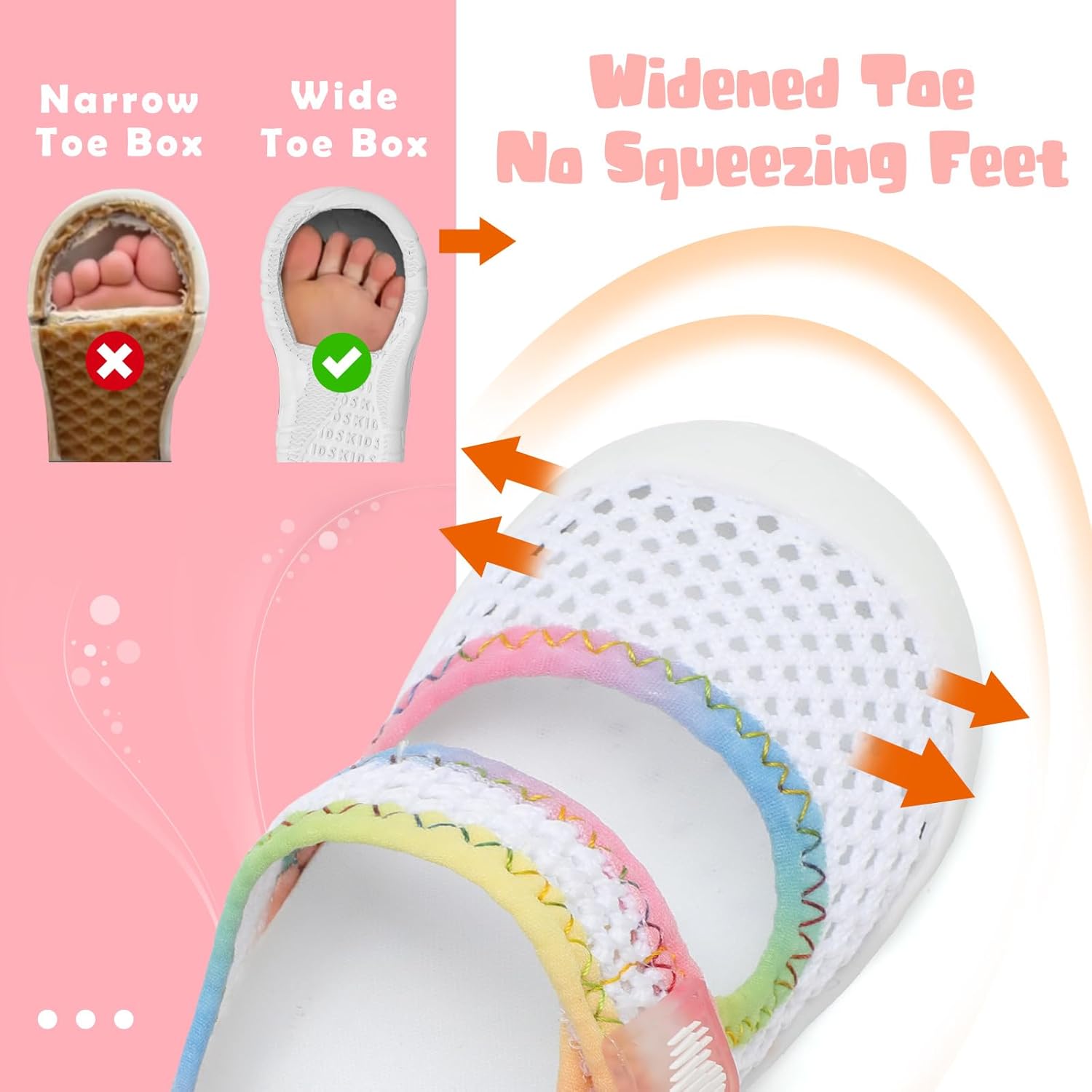 BARERUN Toddler Water Shoes Barefoot Water Shoes for Kids Baby Wide Aqua Socks with Arch Support Quick-Dry Breathable Boys Girls Sandals Walking Shoes for Beach Swim Pool Shoes - Image 4