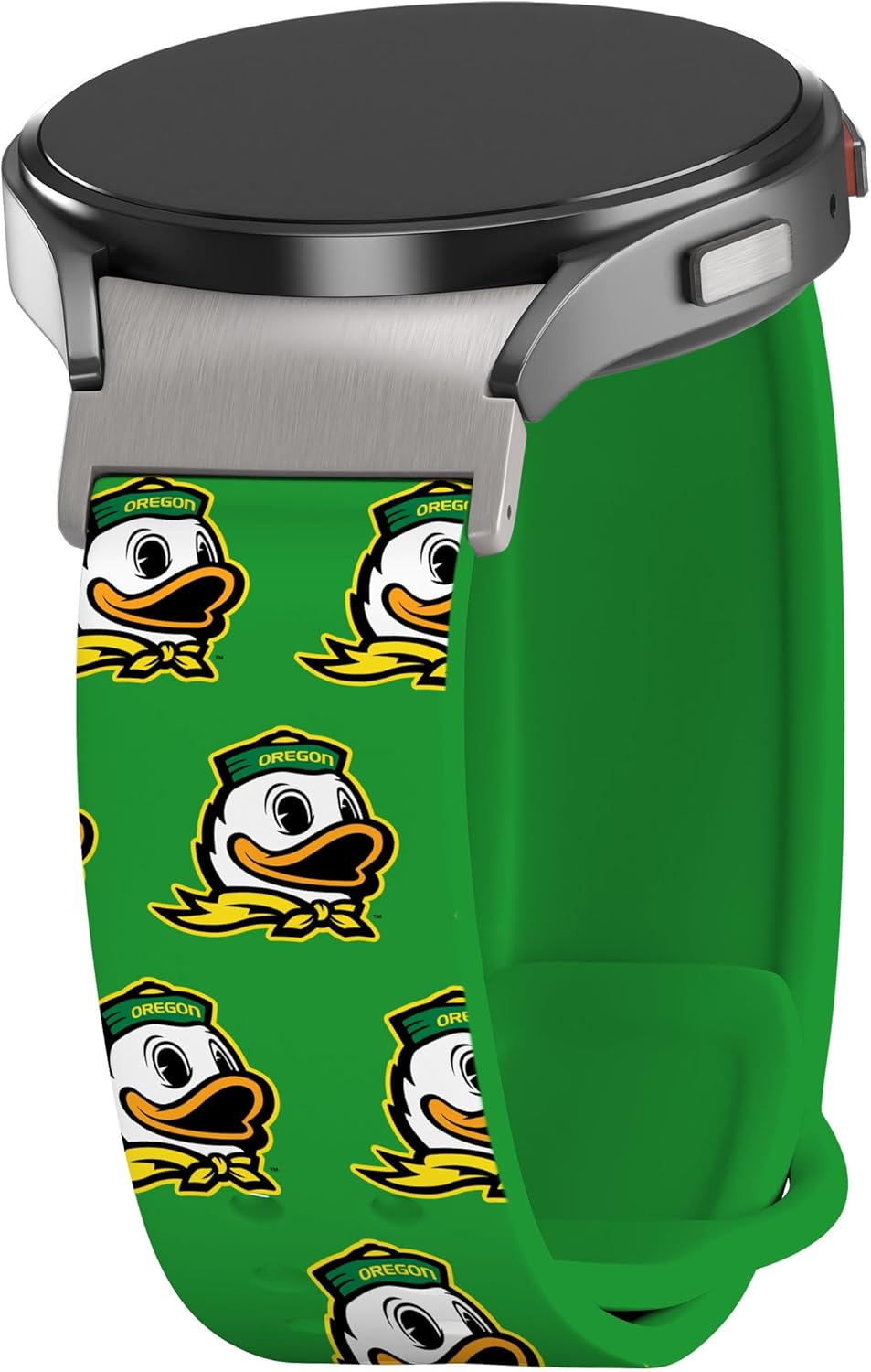 Affinity Bands Oregon Ducks HD Fitted Watch Band Compatible with Samsung Galaxy Watch 4-7 (Short Repeating)