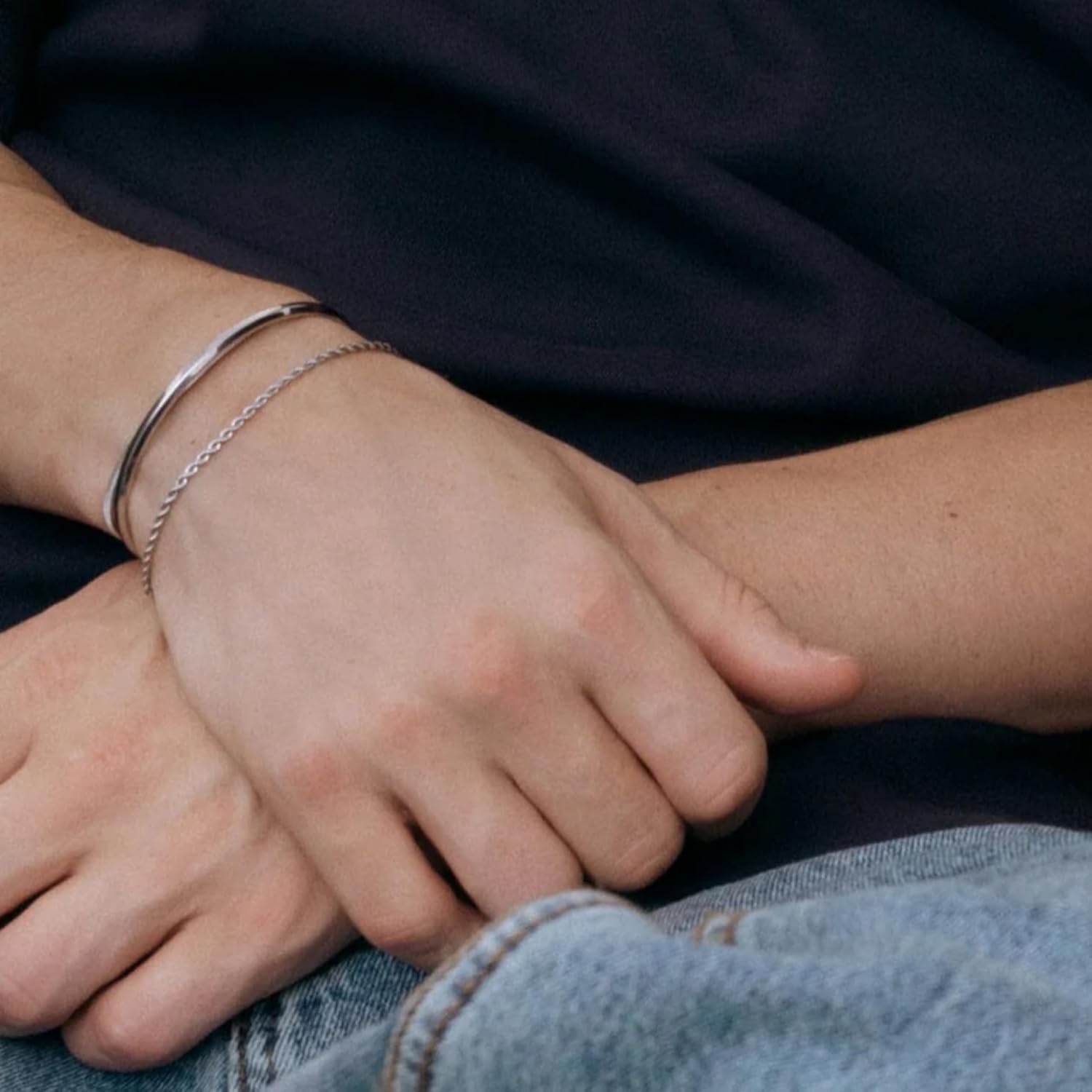 OCTO Bracelet for Men - Mens Chain Bracelet Silver & Stainless Steel Jewelry for Every Occasion - Top Accessories for Men - Waterproof Sweatproof No Tarnish for Everyday