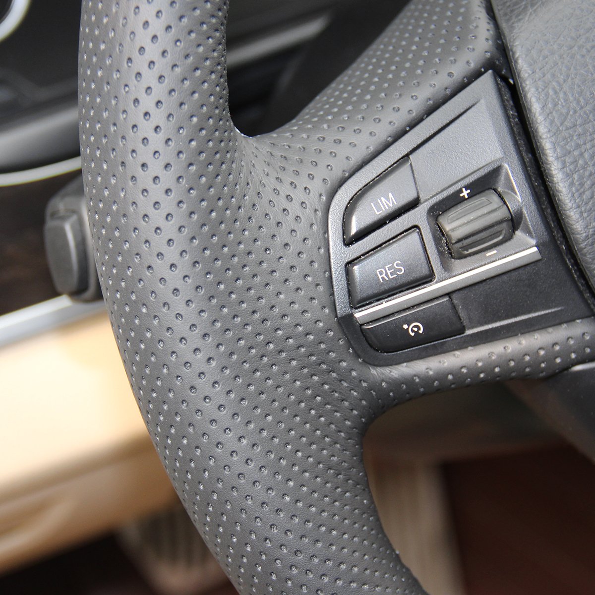 Funda para volante de coche de cuero sintético negro para F10 523Li 525Li 2009 730Li 740Li 750Li