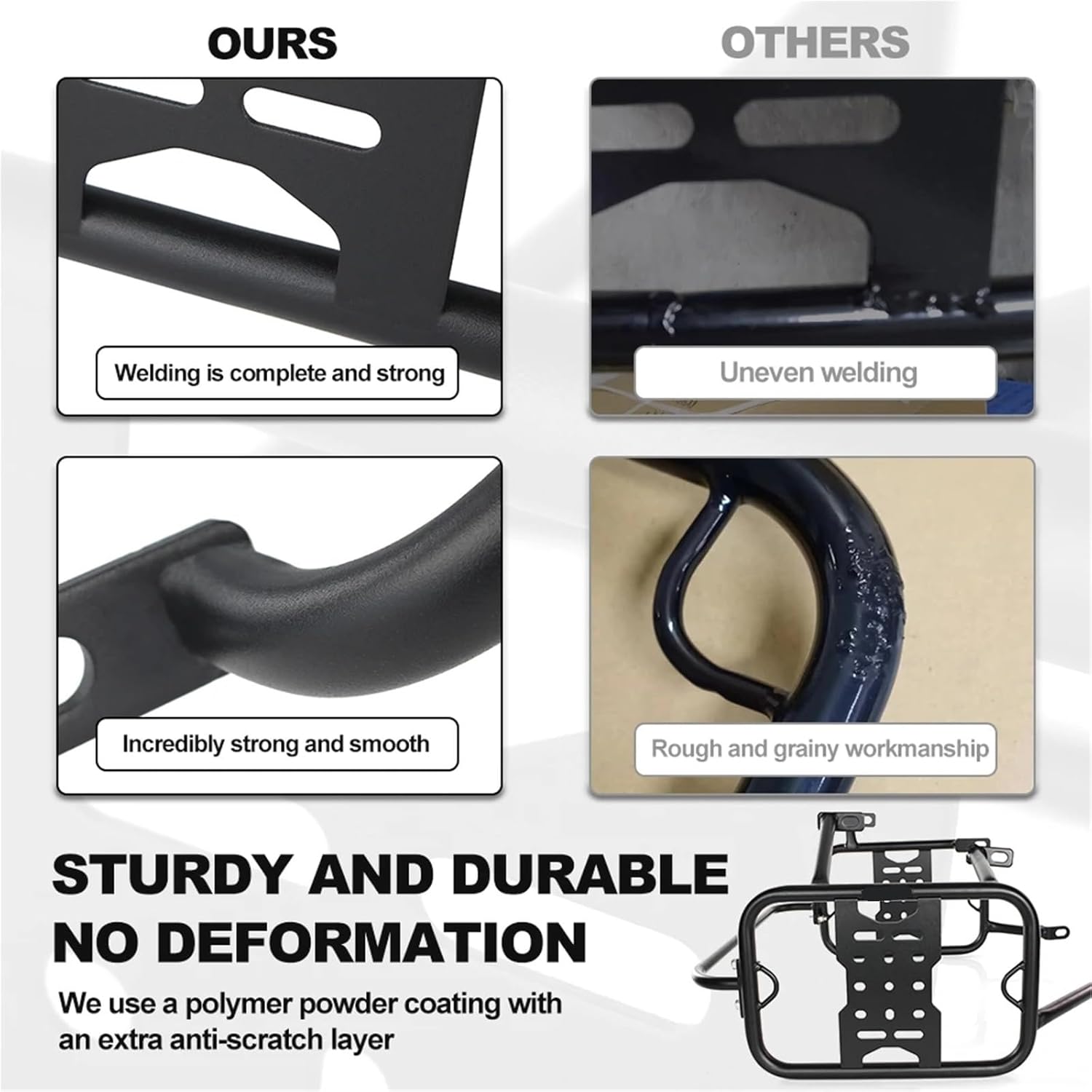 Replacement Motorcycle Pannier Racks Side Carrier Fit For Ducati DesertX 2022 2023 2024 2025 Saddle Bag Support Guard Bars Mounting Bracket