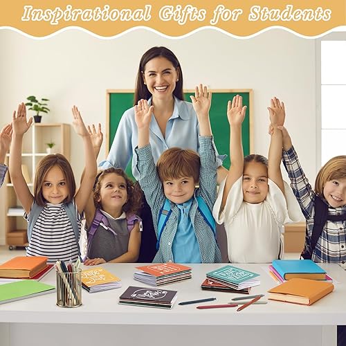 Miniatura 28 de Fulmoon 120 Pcs Christmas Motivational Pens Notebook Gifts Bulk Inspirational Quote Ballpoint Pen Small Pocket Notepads Mini Journals Appreciation