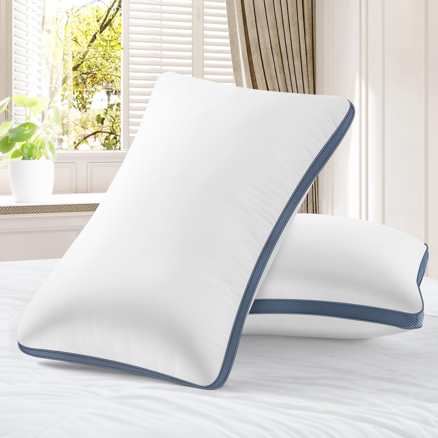 Maxzzz Down Alternative Fill Hotel Quality Pillows 2 Pack Luxury