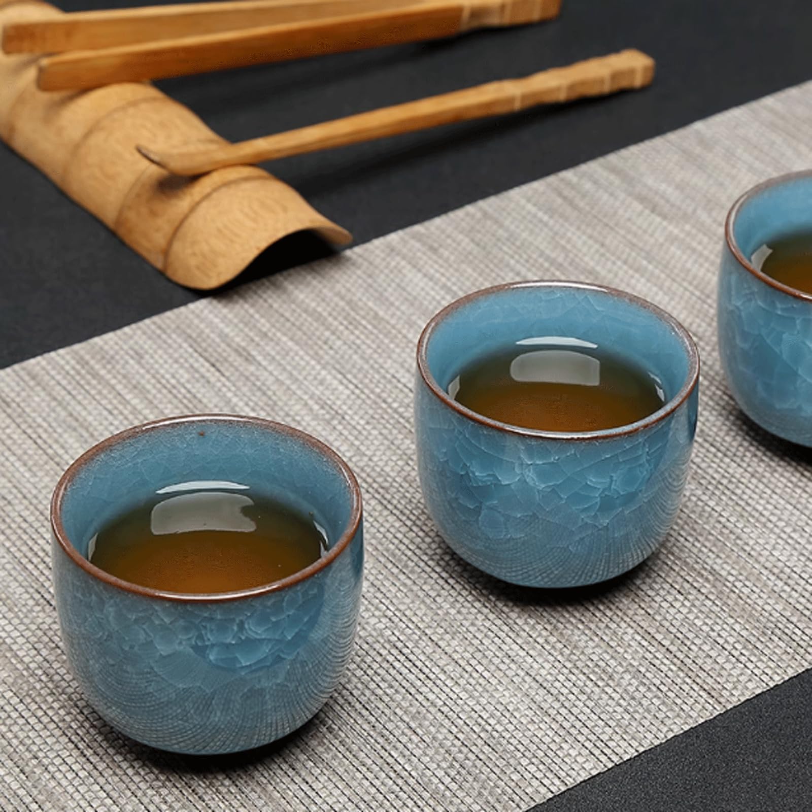 Ensemble de 7 tasses à thé de couleurs mélangées, ensembles de tasses à vin en céramique, tasses à saké classiques de Style chinois/japonais pour Restaurant, bureau et maison Service à saké