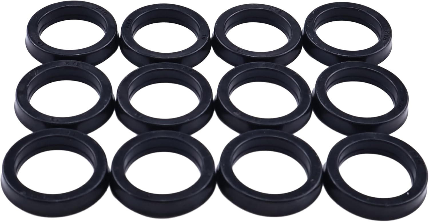 JZGRDN 12PCS Spool Seal 25/975703 25/221208 Compatible with JCB Backhoe Loader 1400B 1550B 1600B 1700B 214 215 216 217 3C 3CX 3D