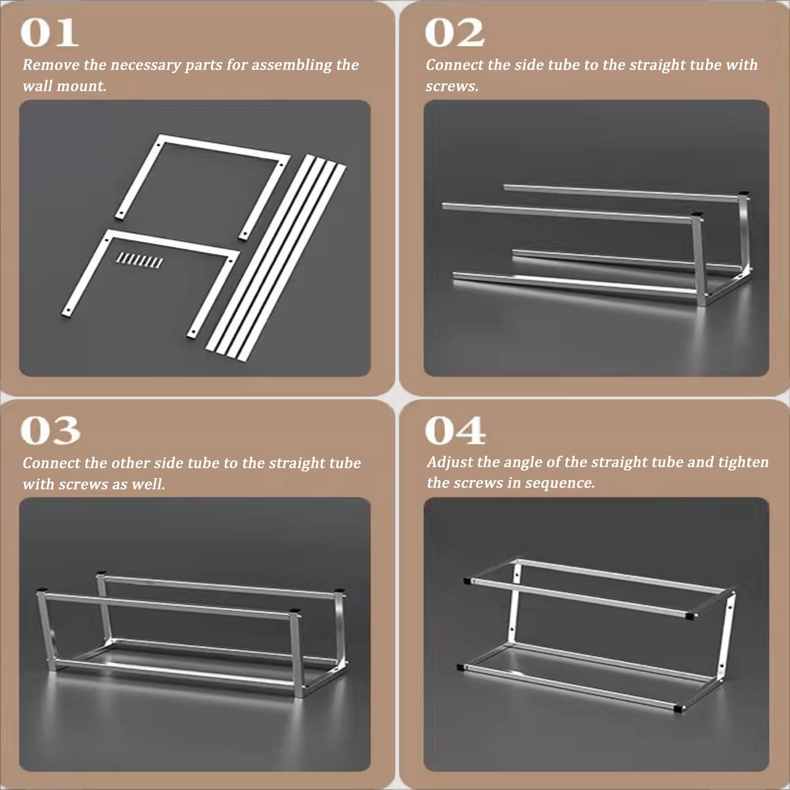 Stazione per pizza in acciaio inox con cucchiai e coperchi, a parete, multi-scomparto, portaspezie, organizer per cucina e ristorante, porta condimenti