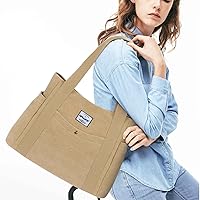 Bolso De Hombro Lona Mujer Bolso Hombro Lona Vintage Mujer Kono - Múltiples Bolsillos, 33x13x32 Cm, Ideal Para Trabajo, Viajes, Diario Bolso Casual Diario Mujer