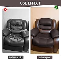Vista 7 de Cinta de reparación de cuero, parche de reparación de cuero autoadhesivo para sofá, muebles, sofás y asientos de coche, kit avanzado de reparación