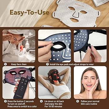 Amazon.com: MEGELIN 7 Colors Led Light Therapy Facial Mask, Face
