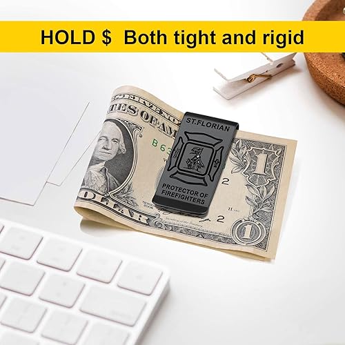 Miniatura 5 de ChainsProMax Clip de dinero para hombre, nombre personalizado de regalo de cruz de AhknSan Miguel de San CristóbalSan FlorianCaballeros