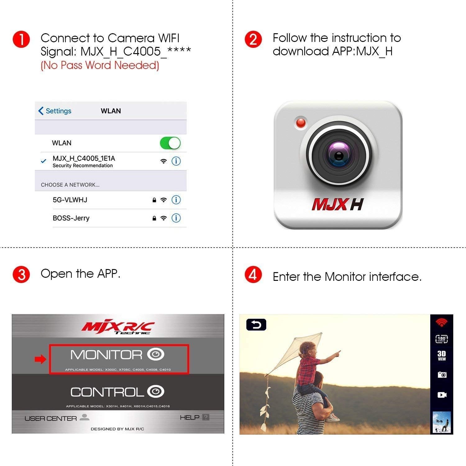 Wi-Fi Camera Module attached to DBPOWER MJX X400W drone