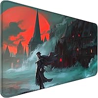 Vista 10 de MTG - Tapete de juego con bordes cosidos, alfombrillas MTG para MTG DTCG CCG RPG Trading Card de 24 x 14 pulgadas, alfombrillas de juego TCG