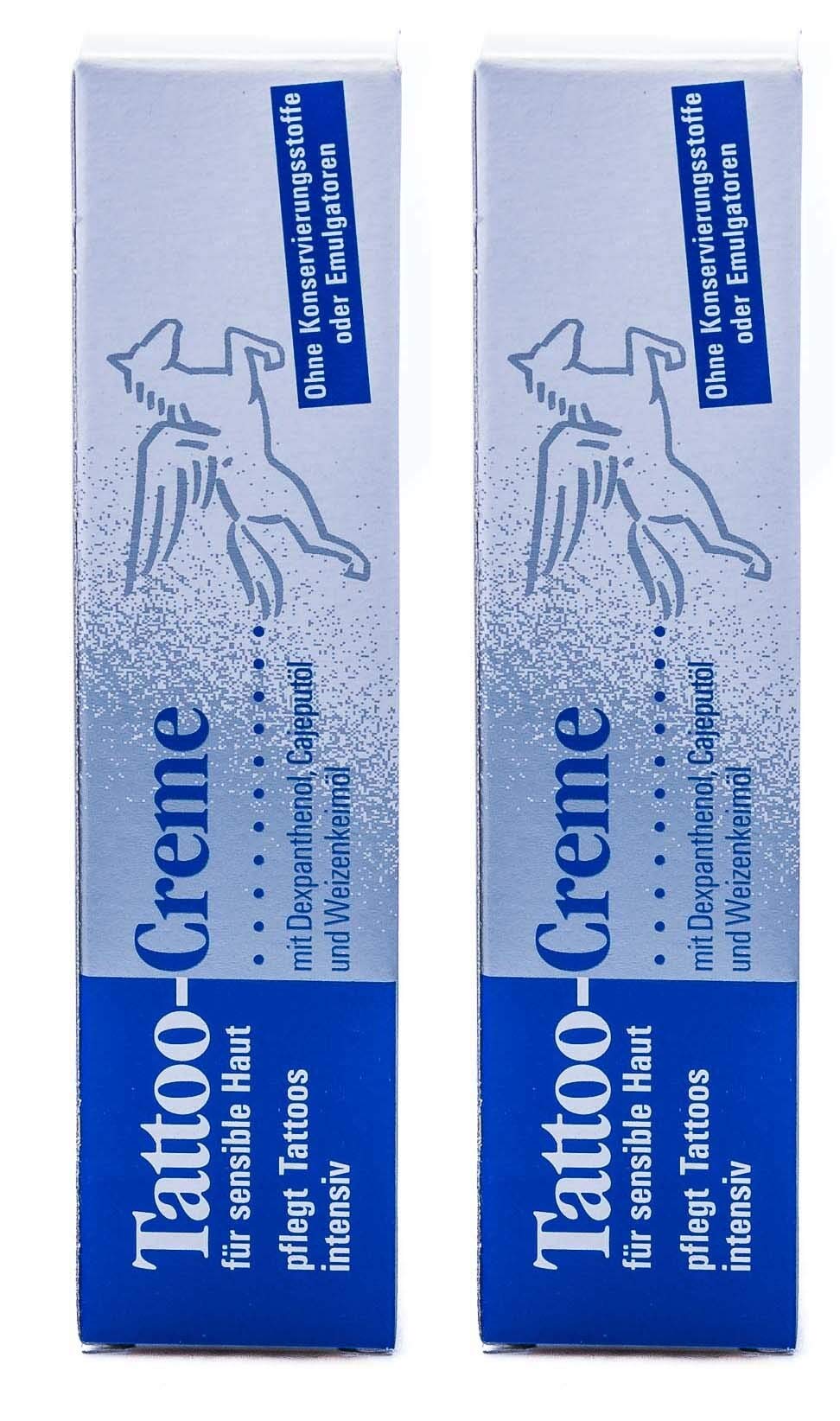 Tattoo Cream, 2x 25 ml with Cajeput Oil Aftercare