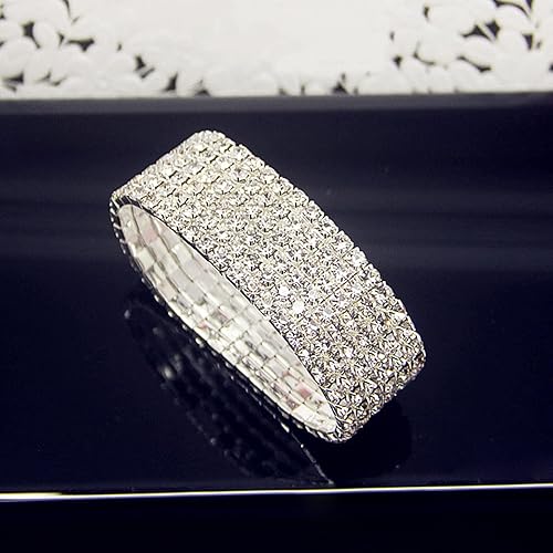 Miniatura 2 de Long tiantian Pulseras de plata para mujer, pulsera de cristal con cruz hueca para mujer, pulseras para mujer, pulsera de cadena de eslabones de