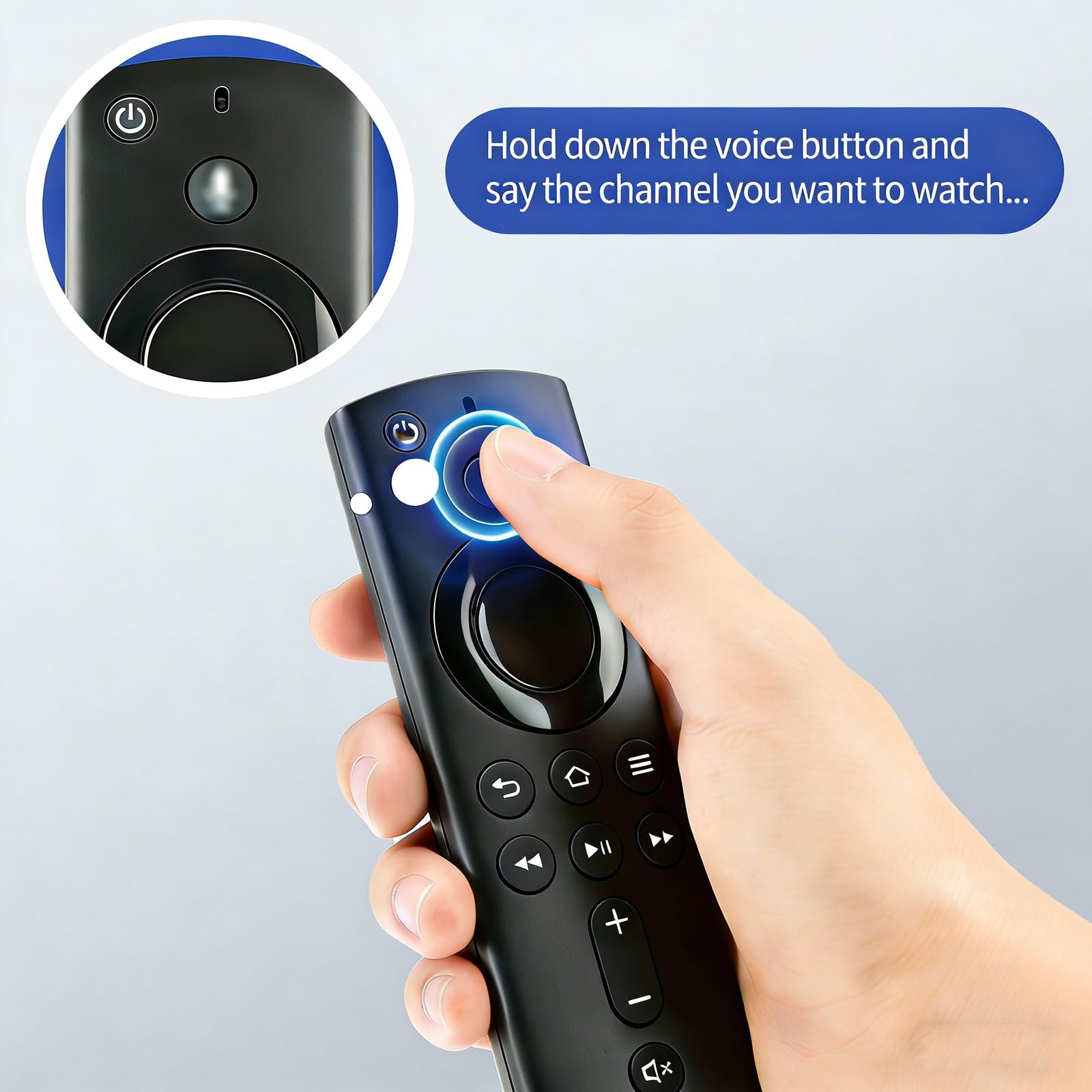 Remote Control For Fire Stick 4k(1st And 2nd Generation)| For Firestick Remote | Compatible With Fire Tv Stick | Compatible With Hisense Insignia/Pioneer TV — view 4