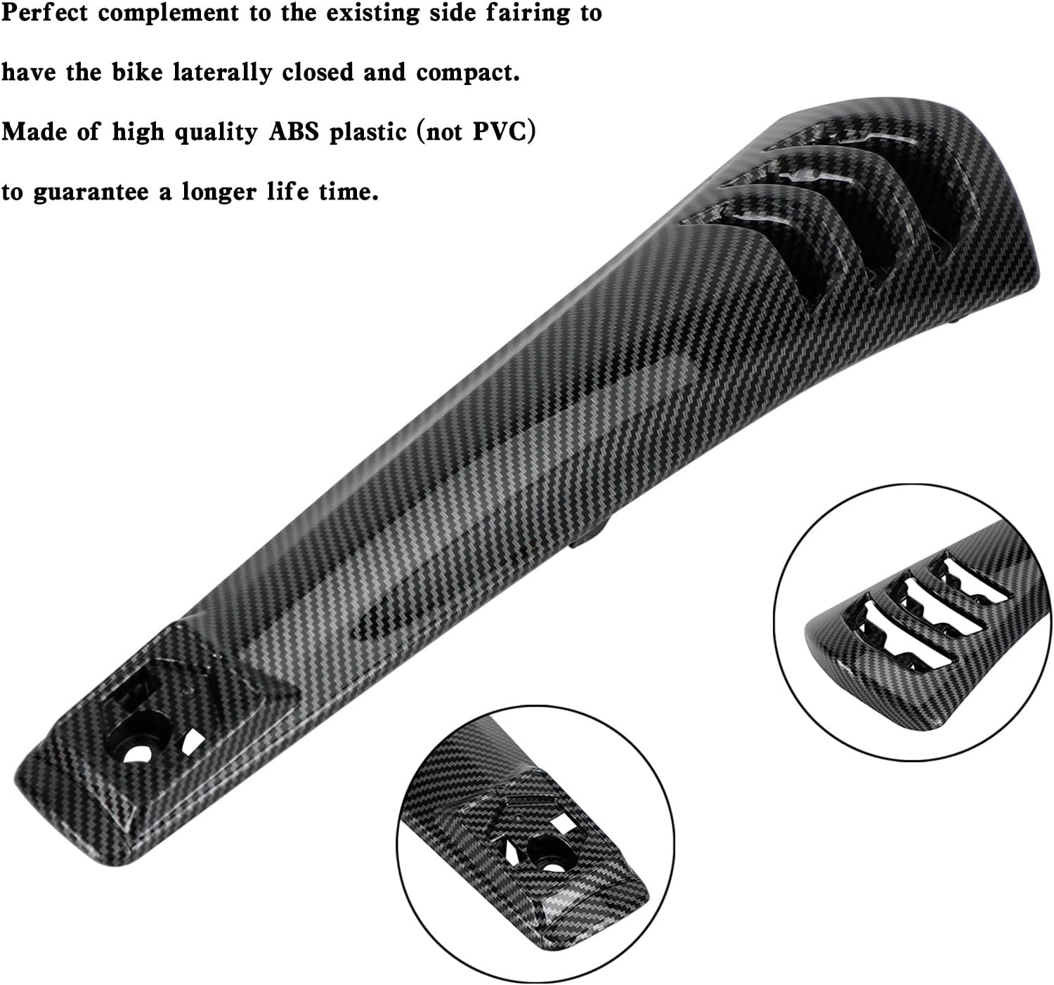 Artudatech Steering Horn Cover fairing Carbon for VESPA Primavera 125/150 2014-2021, for VESPA Sprint 150 2016-2021, for VESPA Sprint 150 2020