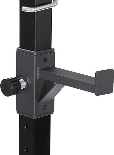 Miniatura 6 de ANT MARCH Par de soportes portátiles de altura ajustable de 40 a 66 pulgadas, resistentes soportes de acero para sentadillas, soportes de prensa de