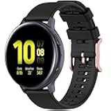 Fit for Samsung Galaxy Watch 3 41mm Watch Bands, 20mm Silicone Replacement Band Wristband Straps Bracelet Fit for Women Men Galaxy Watch Active 2 40mm/ 44mm, Garmin VivoActive 3 Music