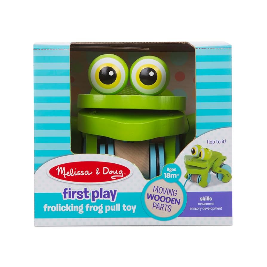Melissa &amp; Doug Frolicking Frog Pull Toy マルチカラー 81AGaKpgNPL._UF894,1000_QL80_.jpg