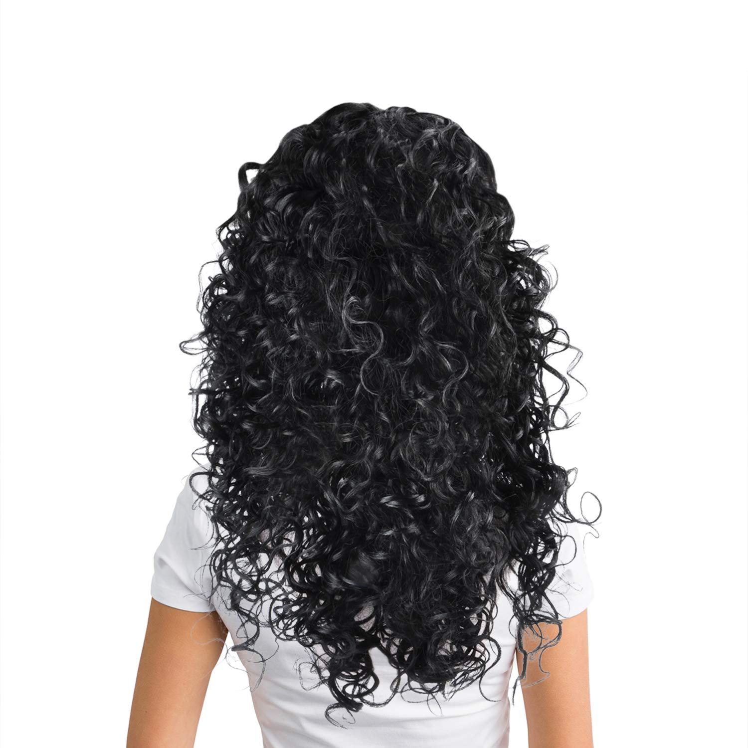 Tirrinia Synthetic Lace Front Curly Wigs Natural Looking L Part Daily Party Wig for Women