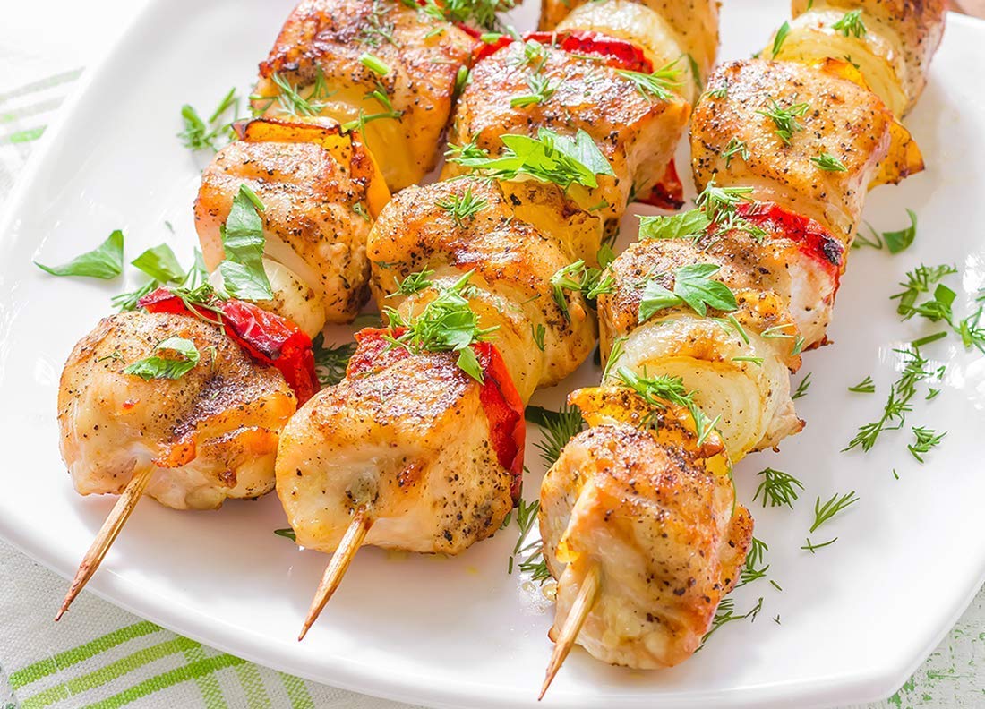 nalAmudhu Bastoncini in bambù per barbecue, forno a microonde e padella, per barbecue, spiedini in legno, confezione da 100